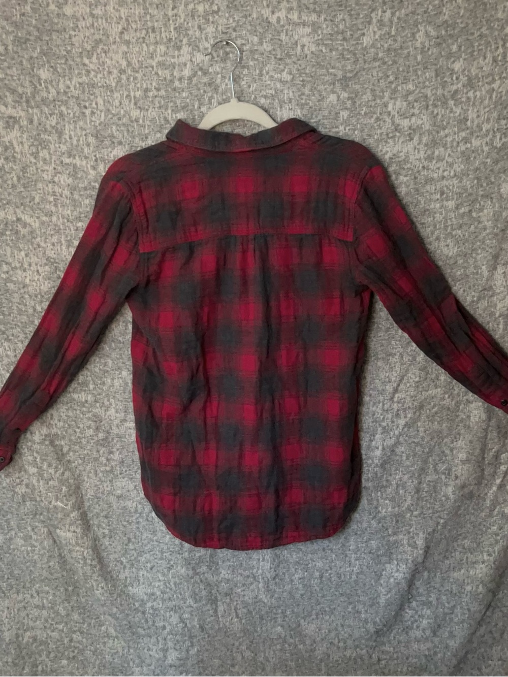 Madewell Women’s Flannel High Low Button Down with pockets. Small - Picture 4 of 11